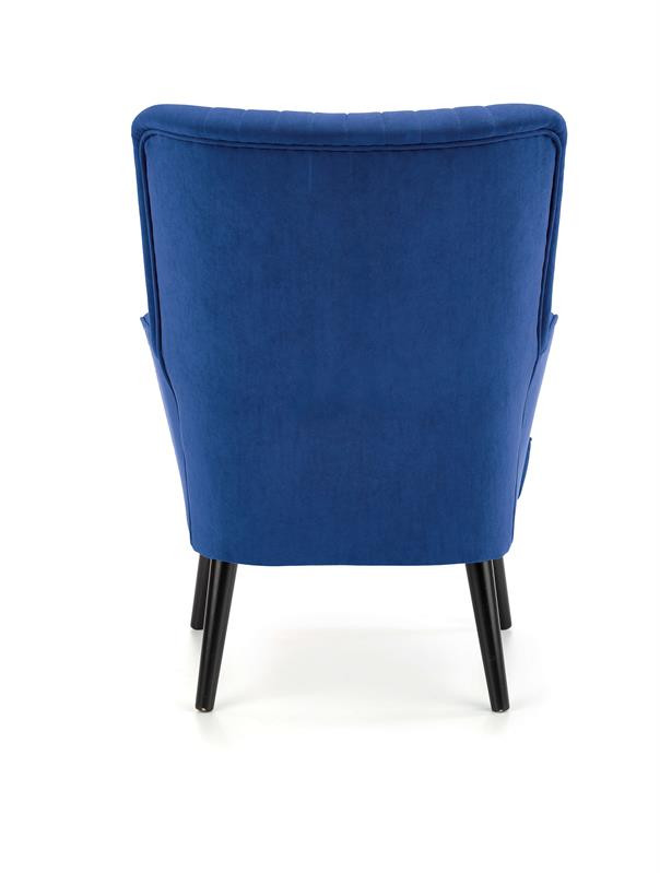 Poze Fotoliu tapitat Delgado velvet bleumarin – H100 cm
