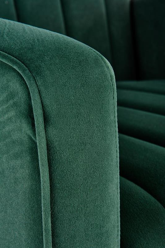 Poze Fotoliu tapitat Vario velvet verde/gold – H 100 cm