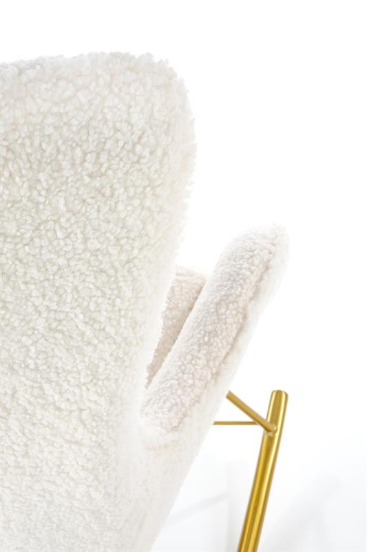Poze Fotoliu tip balansoar Liberto crem/gold - H106 cm