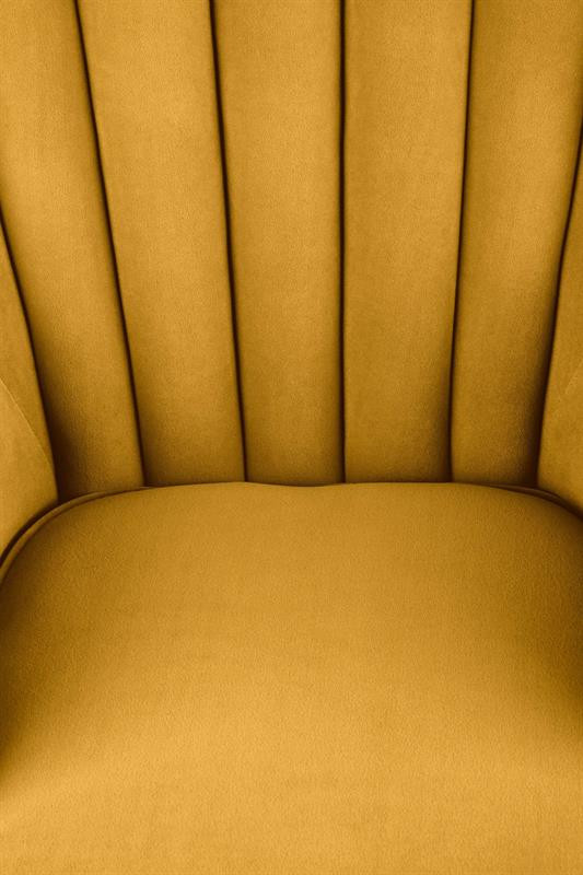 Poze Fotoliu Titan velvet mustariu – H87 cm