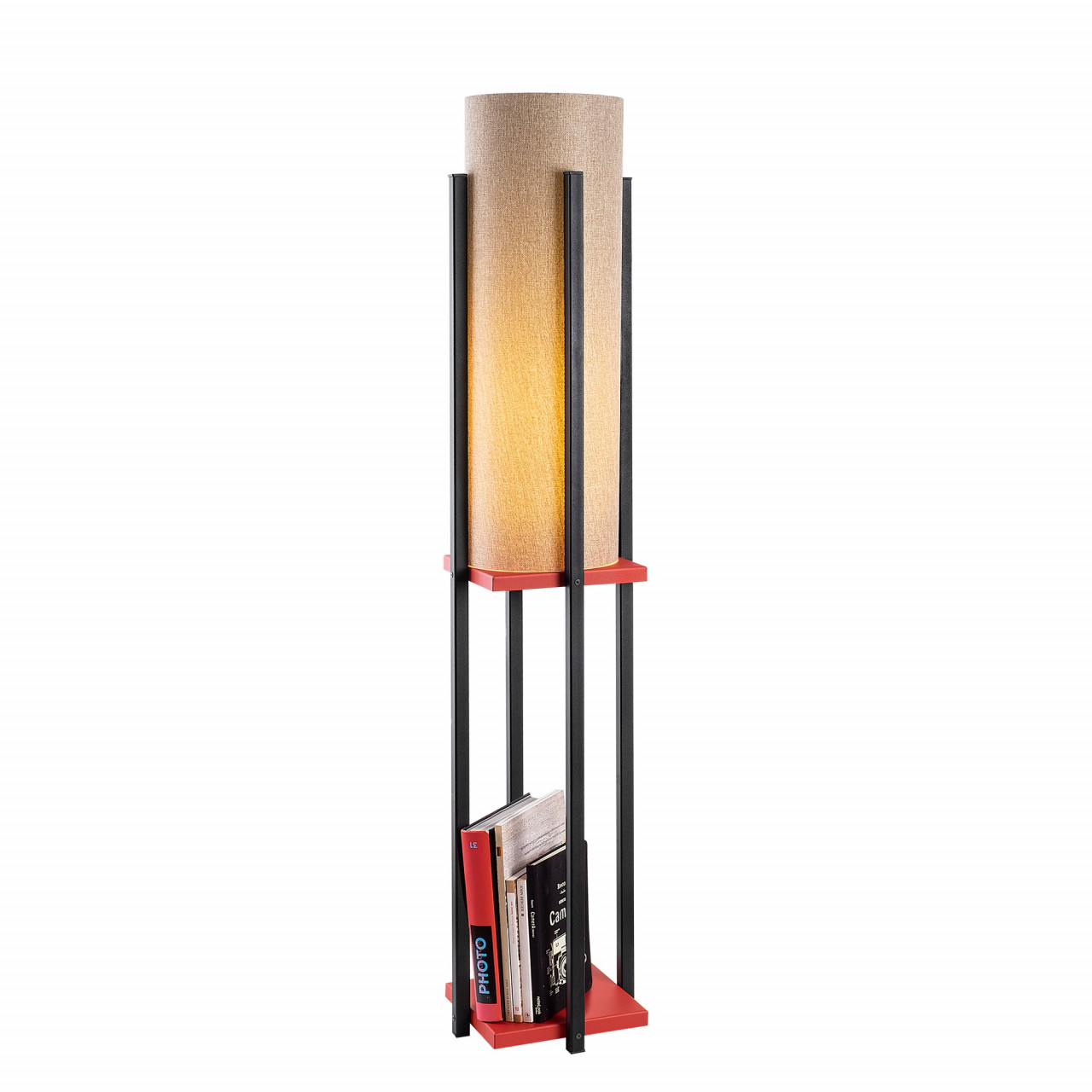 Poze Lampadar 7132 negru/rosu