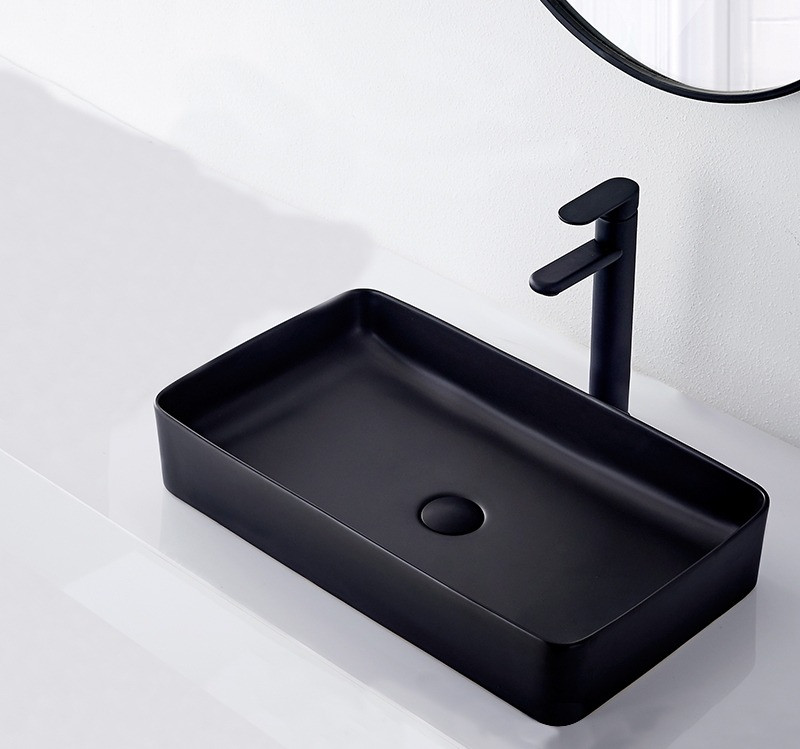 Poze Lavoar Denis ceramica sanitara negru mat