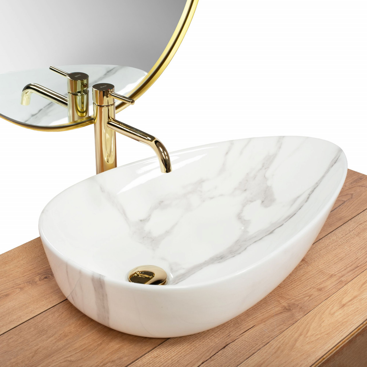 Poze Lavoar Greta Bianco Shiny L65,5 cm
