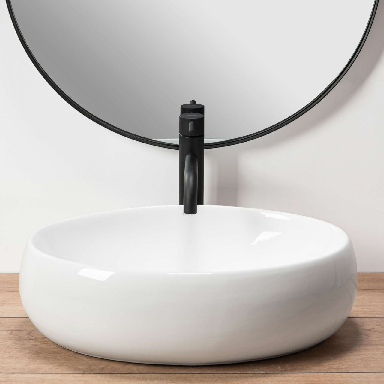 Poze Lavoar Linda alb ceramica sanitara - 48,5 cm