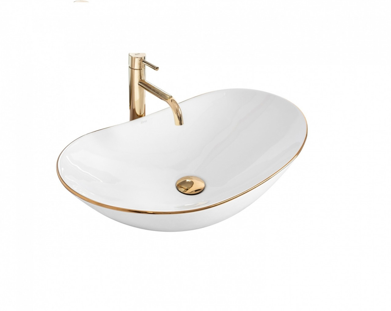 Poze Lavoar Royal Gold Edge ceramica sanitara - 62,5 cm