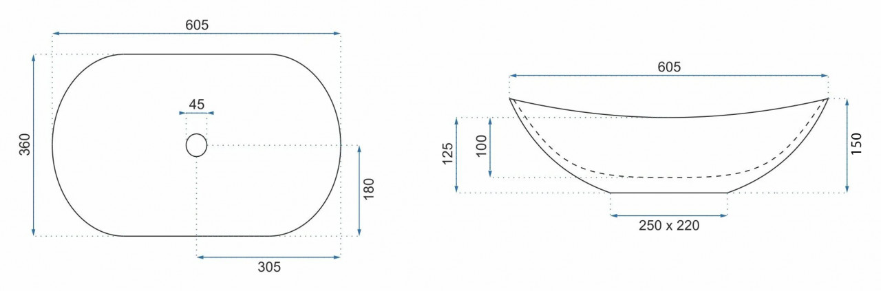 Poze Lavoar Royal negru/marmura/auriu L62 cm