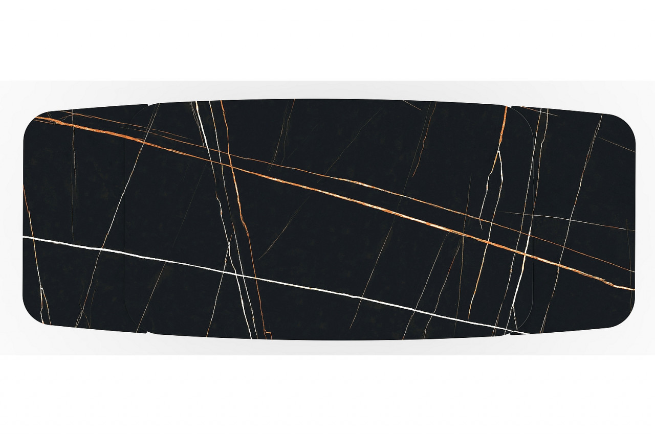 Poze Masa extensibila Avangard II Ceramic Noir Laurent negru/negru mat - L160-240 cm