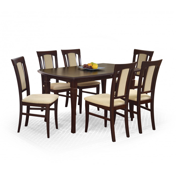 Poze Masa extensibila Fryderyk nuc inchis - L160-240 x l90 x h74 cm