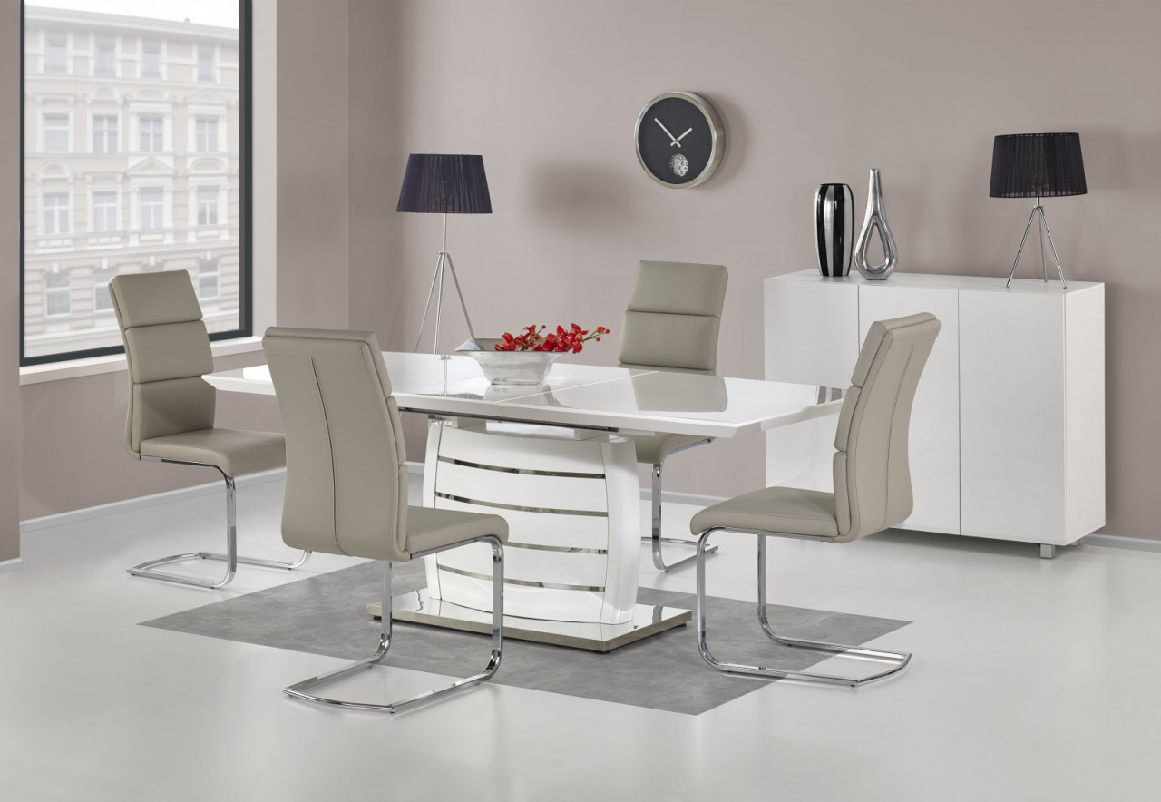 Poze Masa extensibila Onyx alba - L 160-200 x l 90 x h 76 cm