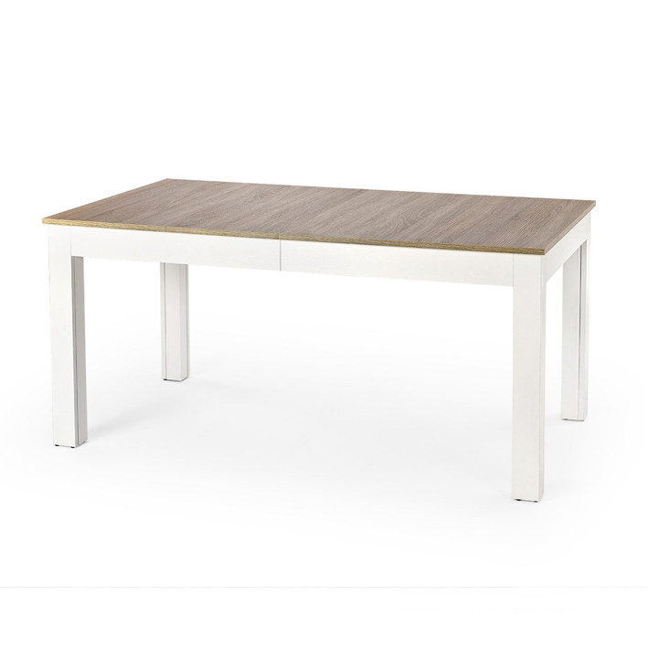 Poze Masa extensibila Seweryn stejar sonoma/alb - L160-300xl90xh76 cm