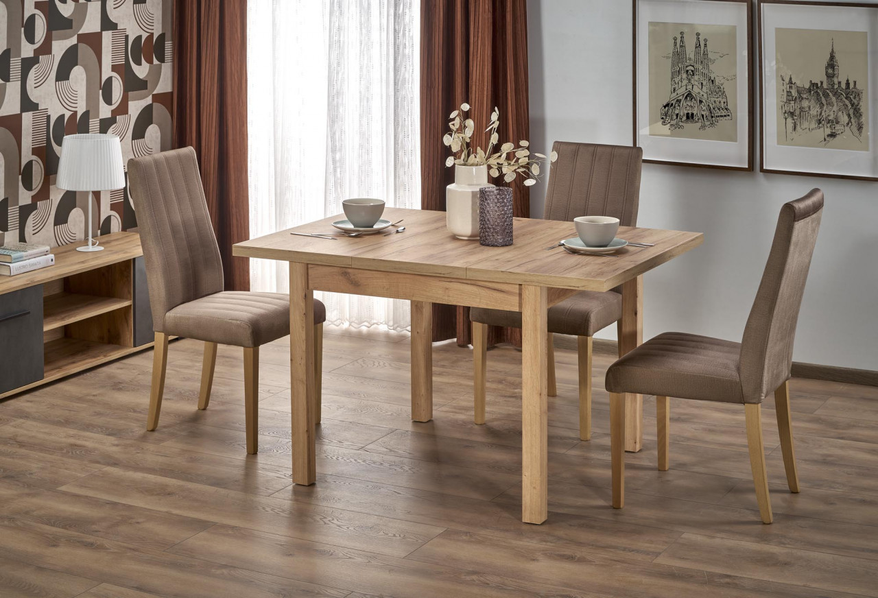 Poze Masa patrata Tiago extensibila L90-125 cm stejar craft/stejar craft