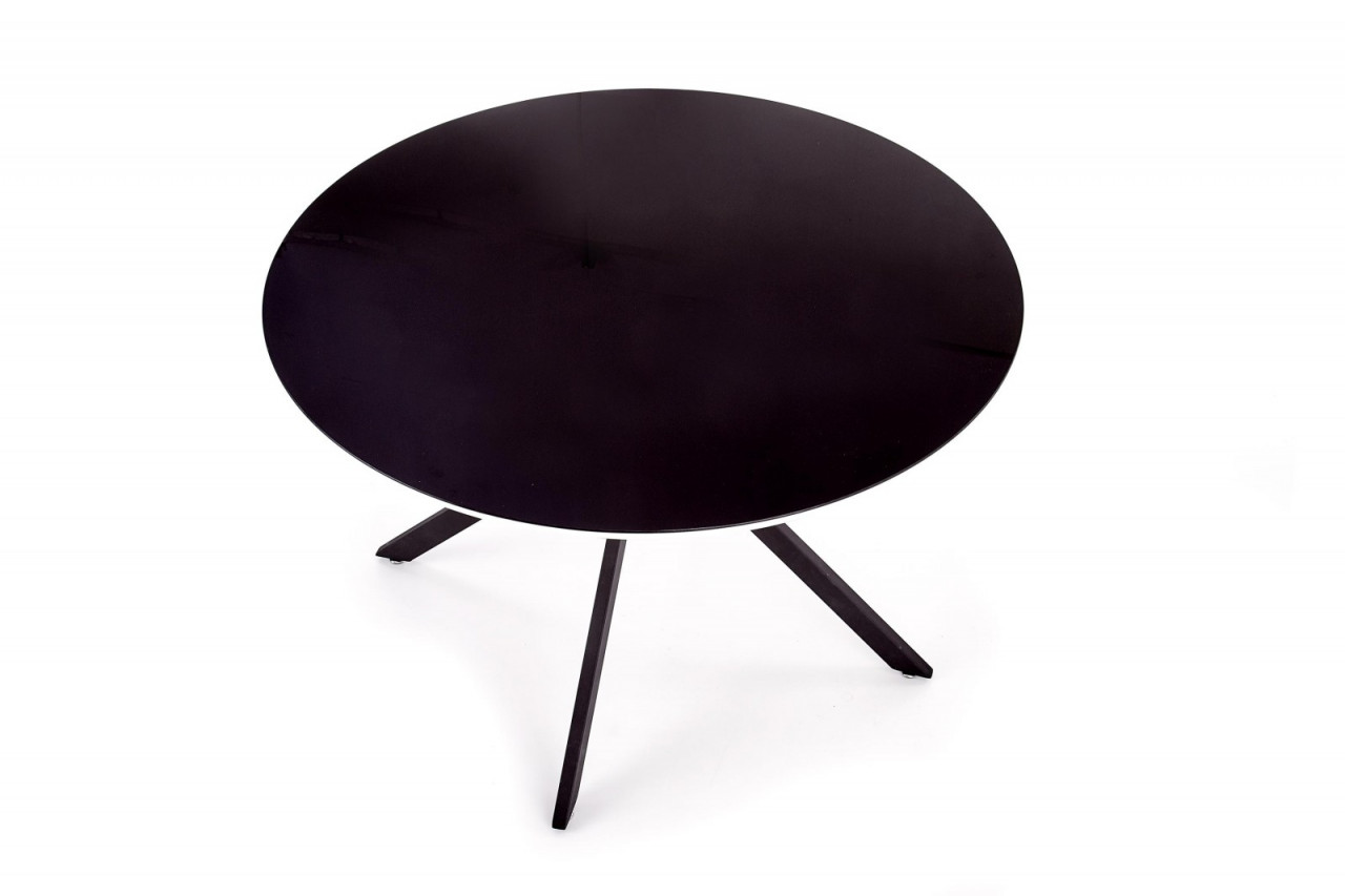 Poze Masa rotunda MDF + sticla + metal Avelar - d 120 x h 76 cm
