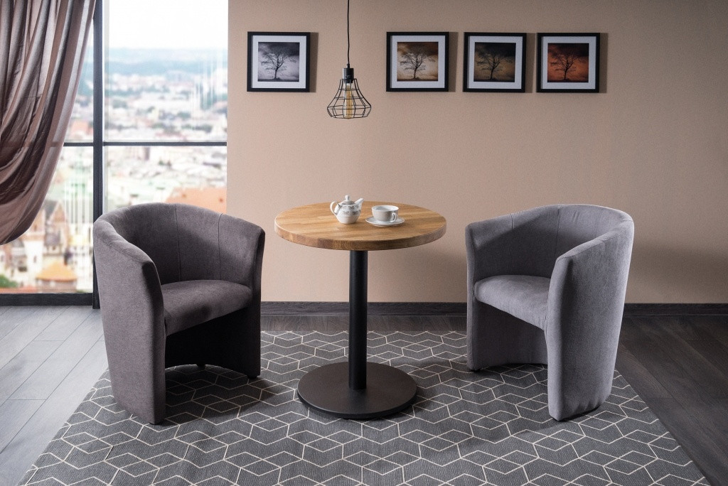Poze Masa rotunda Puro II stejar - d 60 x h 76 cm