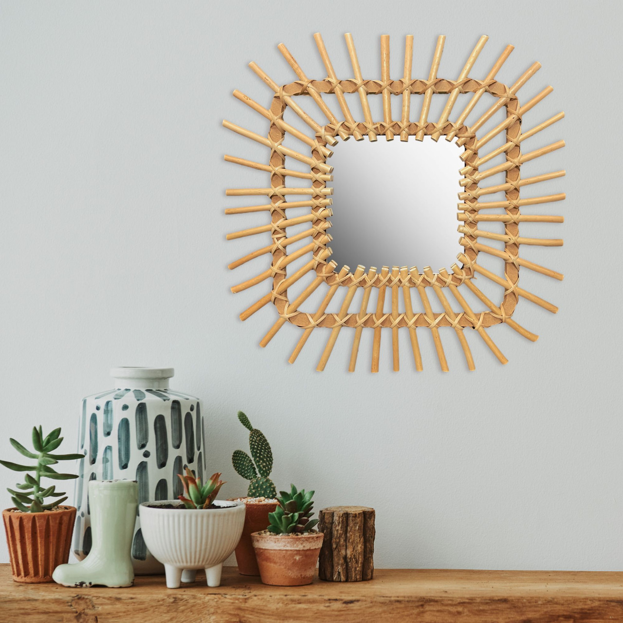 Poze Oglinda Boho 45CM QDJ071