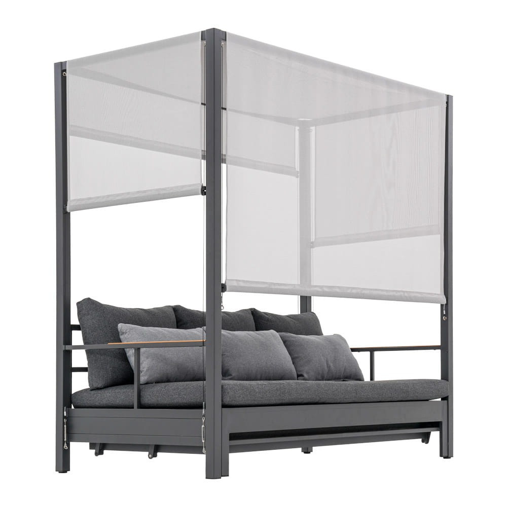 Poze Pat de gradina extensibil Duisburg antracit L196 cm