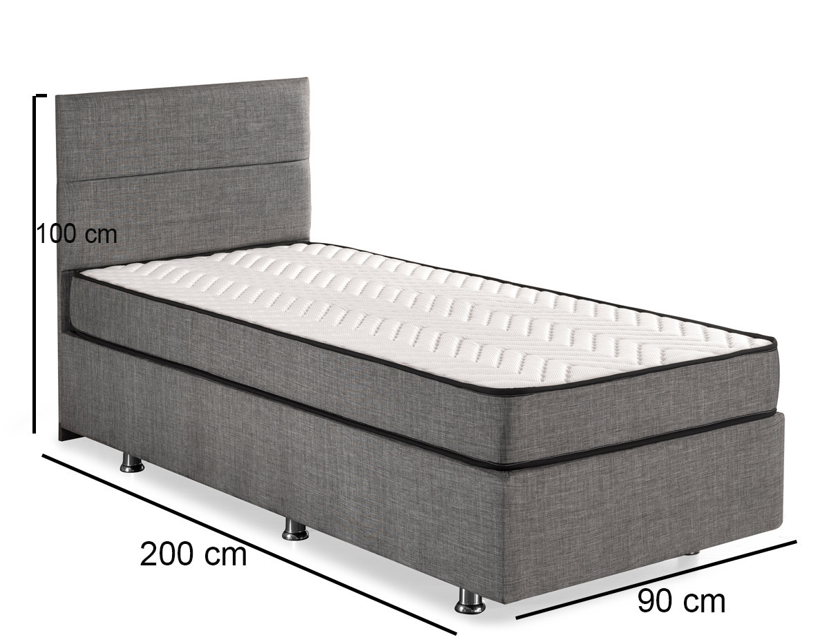 Poze Pat Silver T gri 90x200 cm