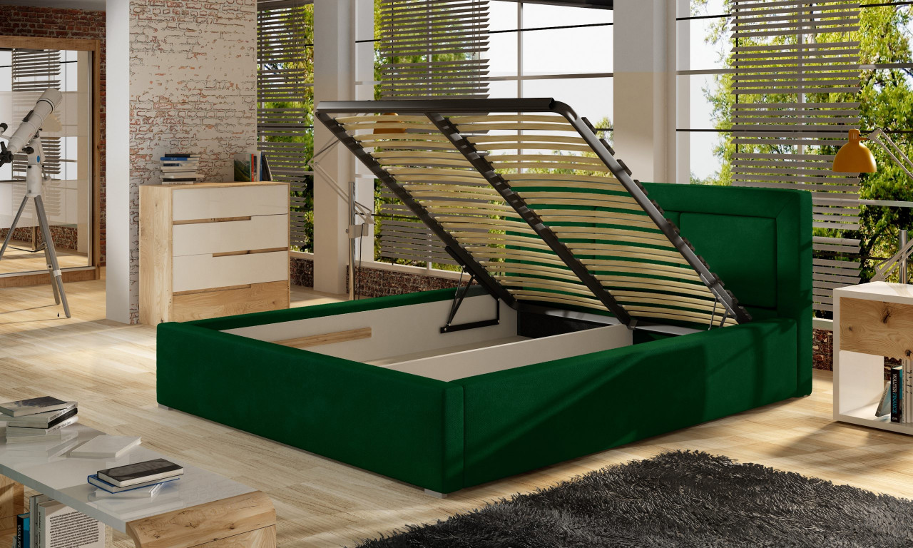 Poze Pat tapitat Belluno – 140/200, L223 x l140 x h93 cm