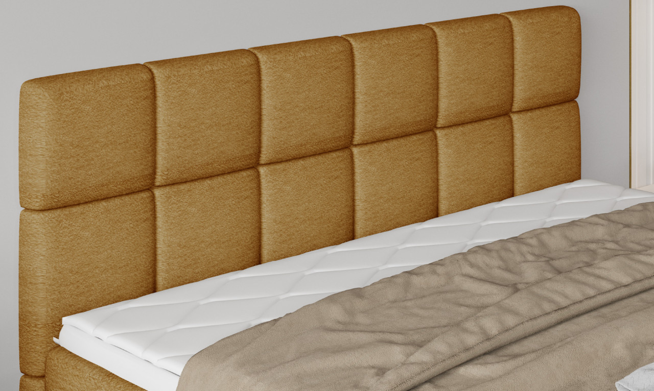 Poze Pat tapitat boxspring Adel 160x200 cm