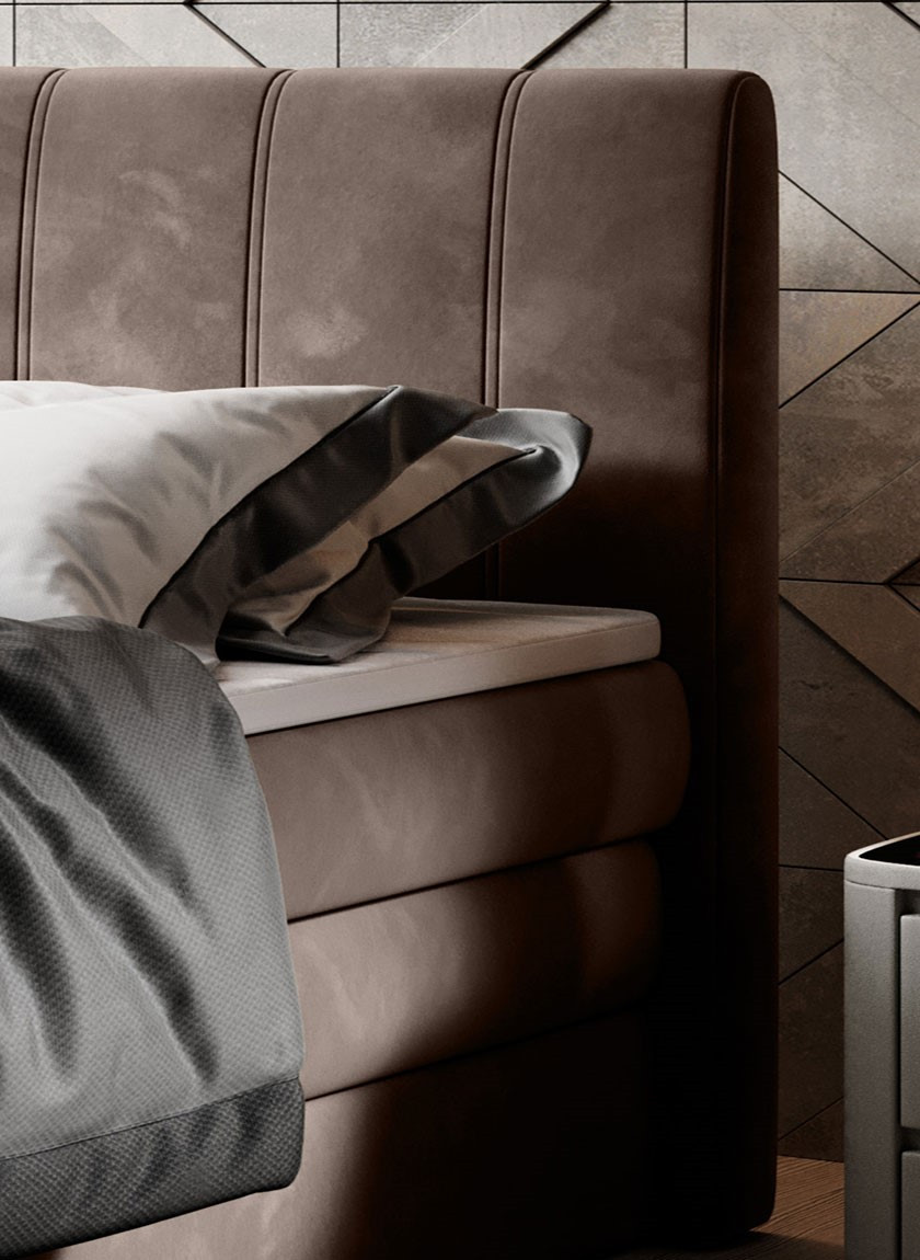 Poze Pat tapitat boxspring Carina 180x200 cm