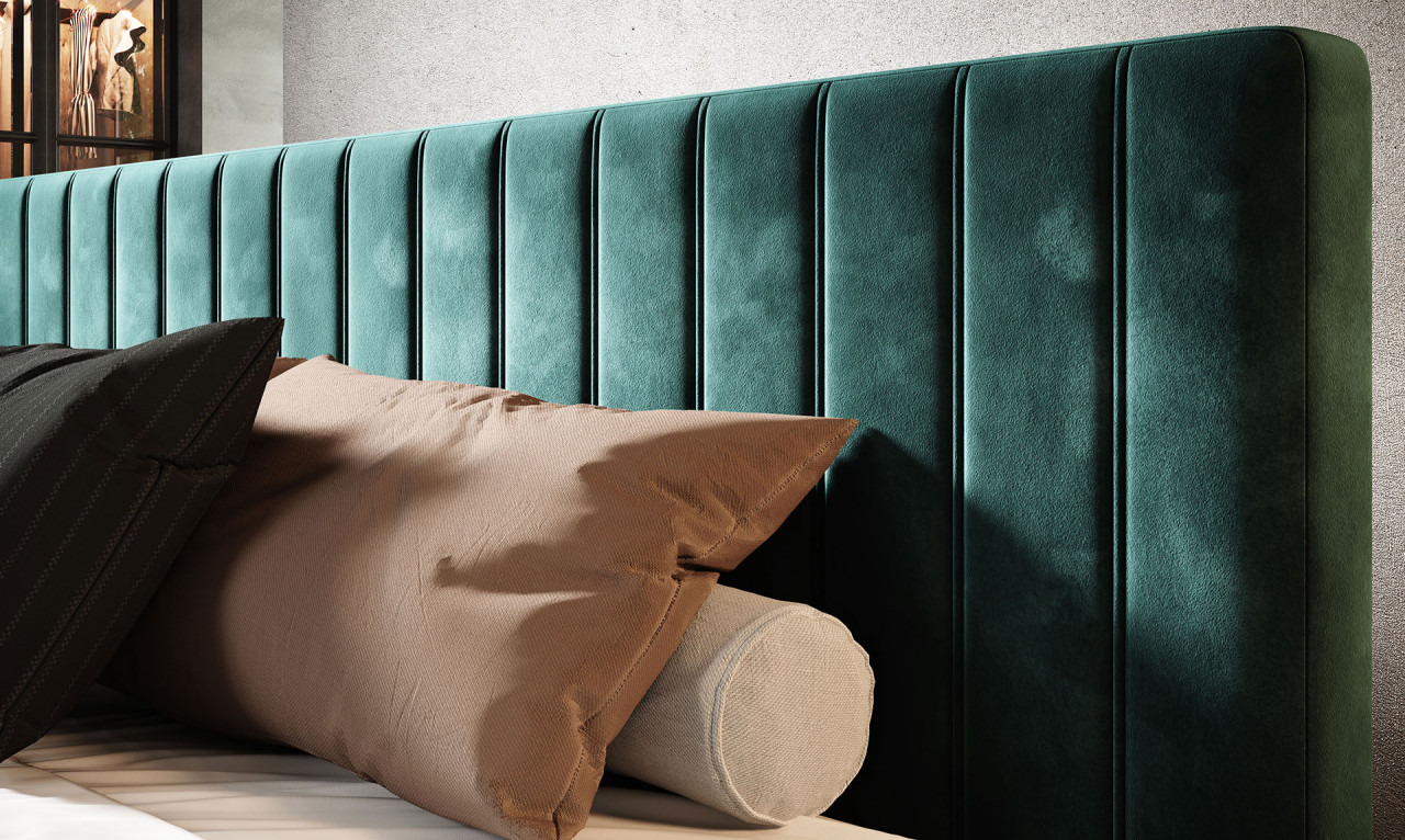 Poze Pat tapitat boxspring Maggie 180x200 cm