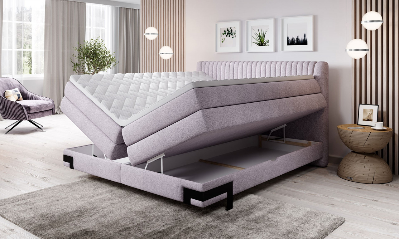 Poze Pat tapitat boxspring Palio 180x200 cm
