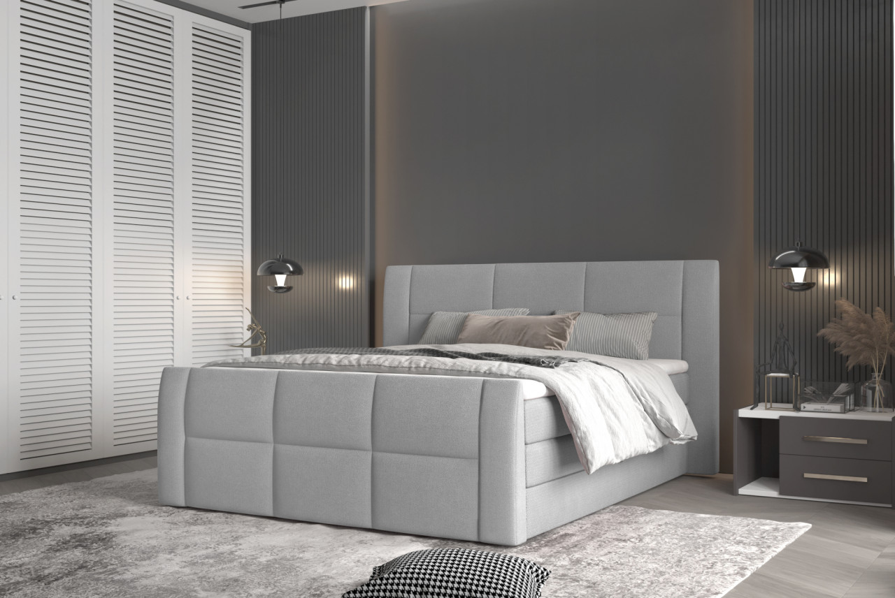 Poze Pat tapitat boxspring Stella 180x200 cm