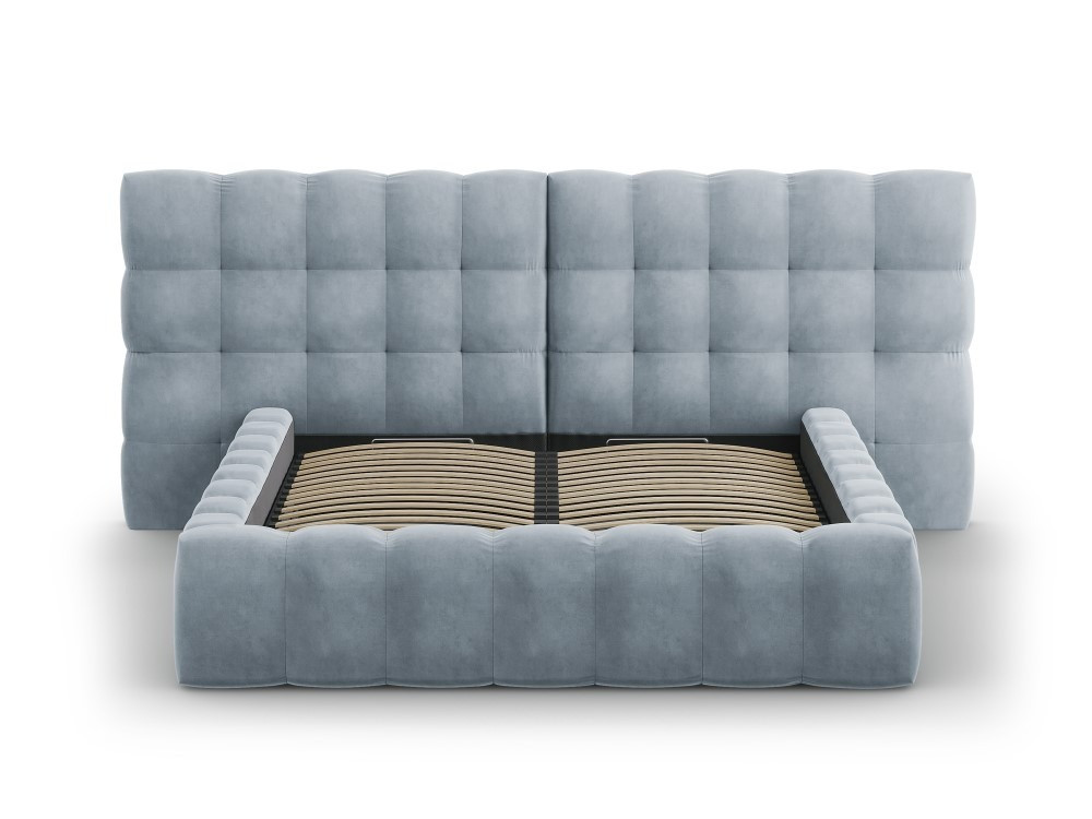 Poze Pat tapitat catifea Bali T – 160×200 cm