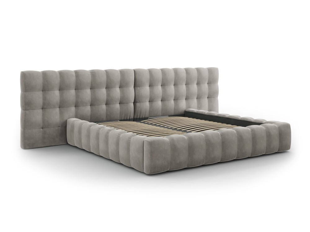 Poze Pat tapitat catifea Bali T – 200×200 cm