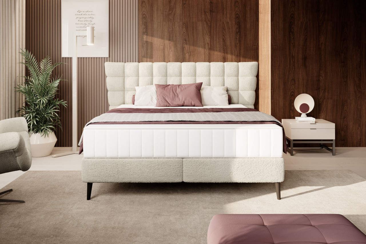 Poze Pat tapitat Inferno 180x200 cm