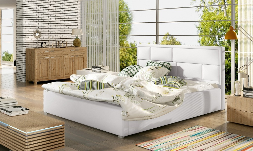 Poze Pat tapitat Latina – 140/200, L223 x l140 x h93 cm