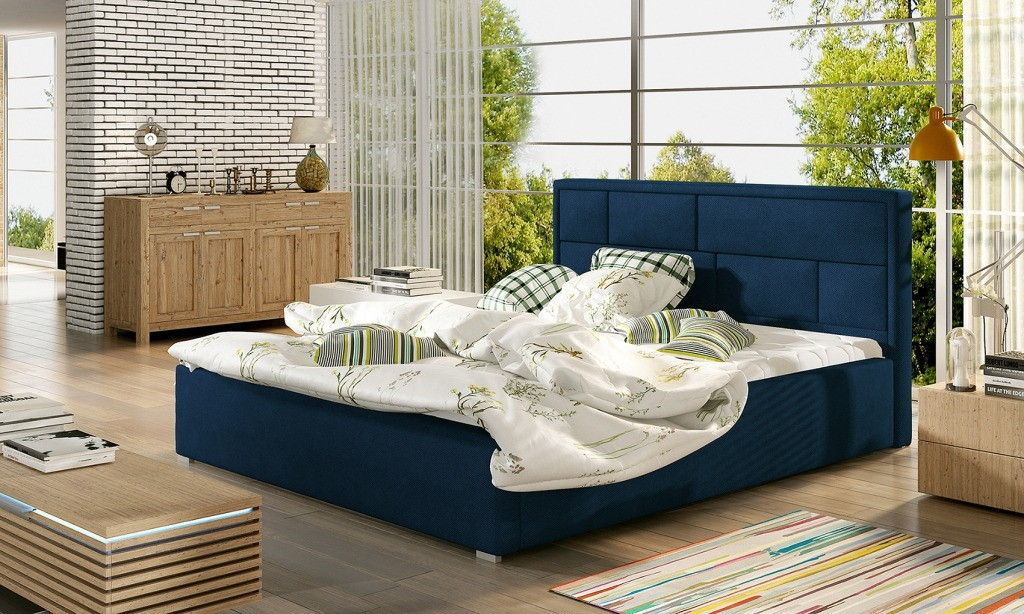 Poze Pat tapitat Latina – 140/200, L223 x l140 x h93 cm