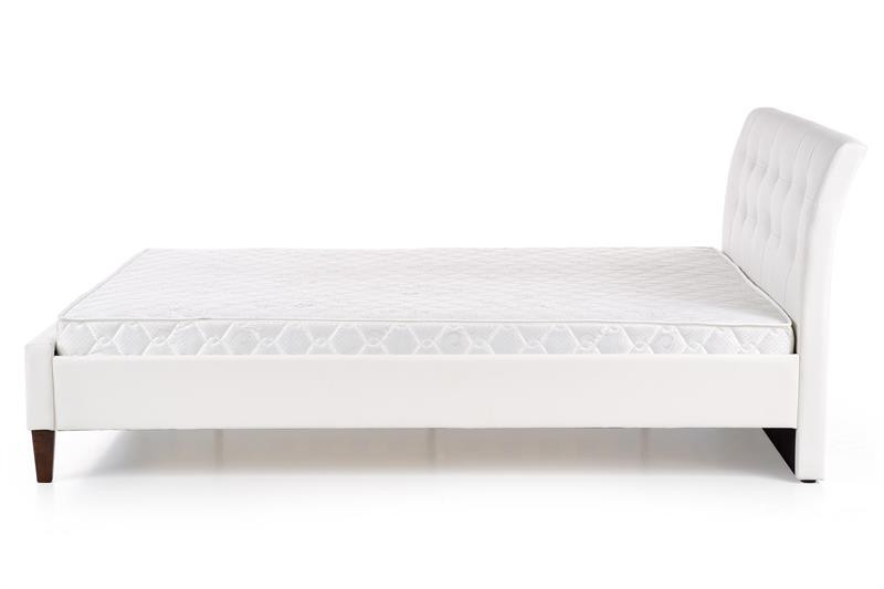 Poze Pat tapitat Samara Alb – 160×200 cm