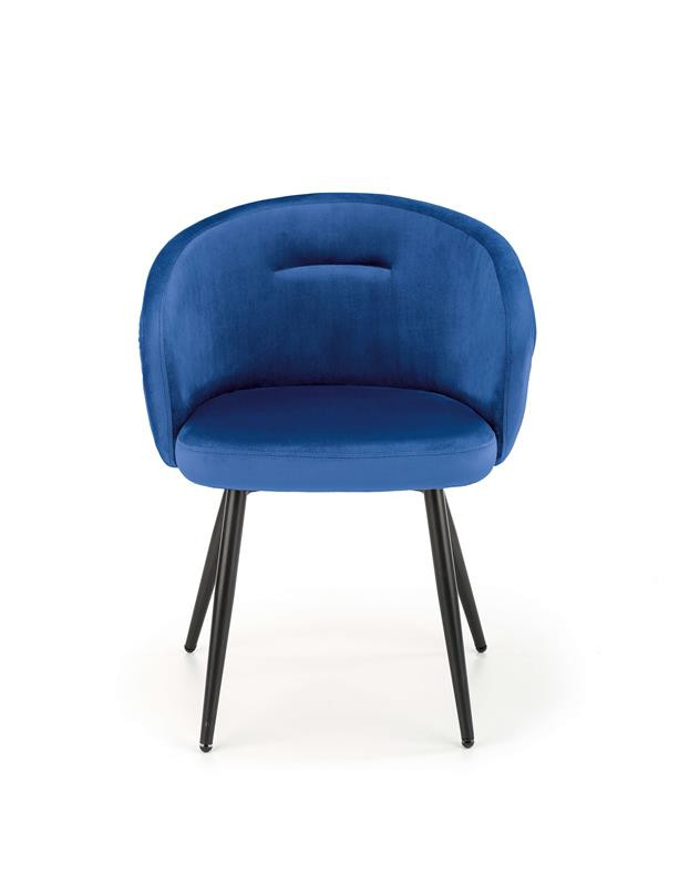 Poze Scaun catifea K430 Bleumarin – H77 cm