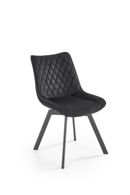 Scaun catifea k520 negru