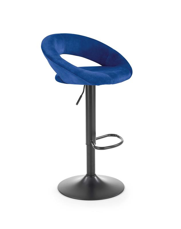 Scaun de bar h-102 velvet bleumarin