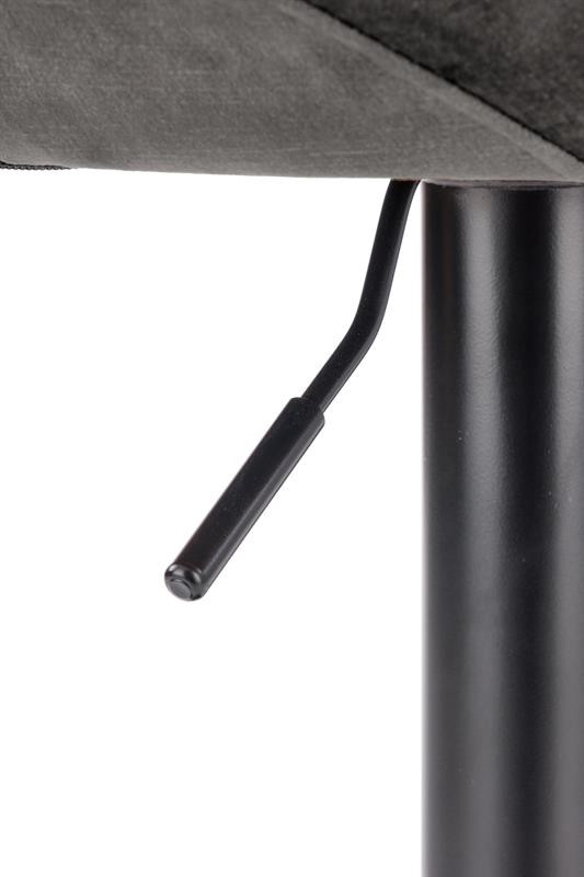 Poze Scaun de bar H-103 velvet gri – H114 cm