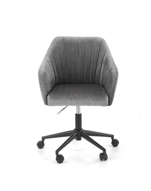 Poze Scaun de birou Fresco Velvet Gri – H89 cm