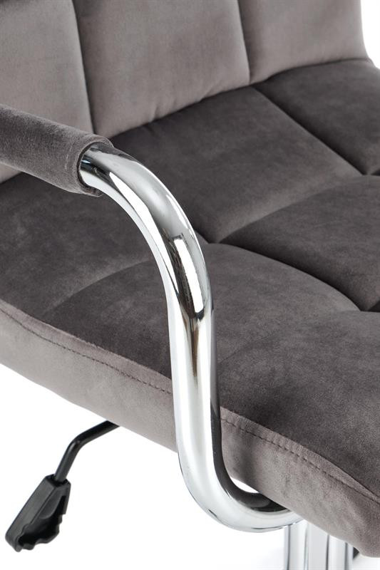 Poze Scaun de birou Gonzo 4 Velvet Gri – H105 cm