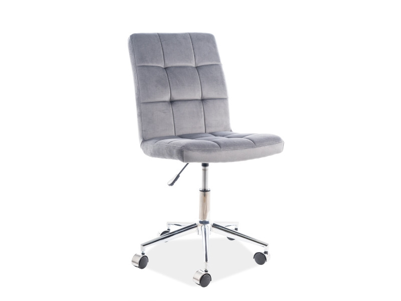 Poze Scaun de birou Q-020 velvet gri