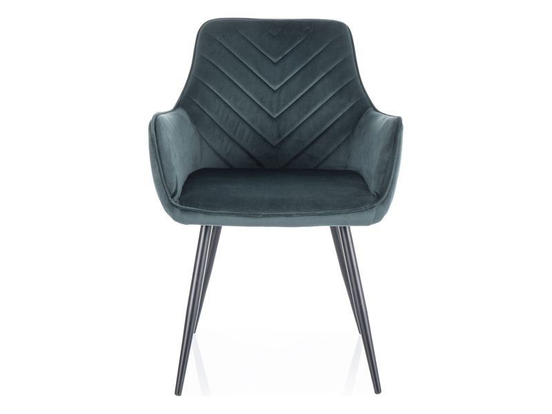 Poze Scaun Fig velvet verde Blu78