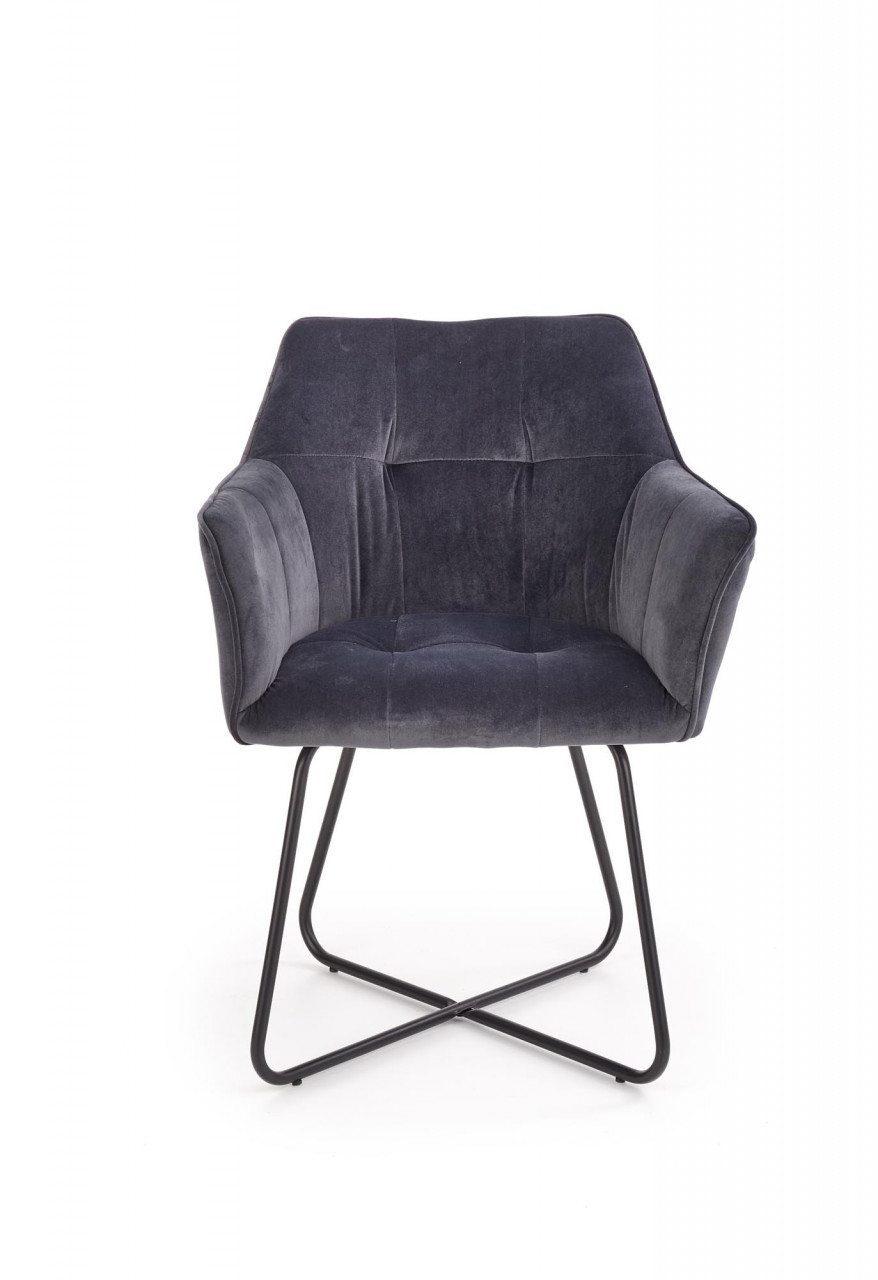 Poze Scaun K377 velvet gri