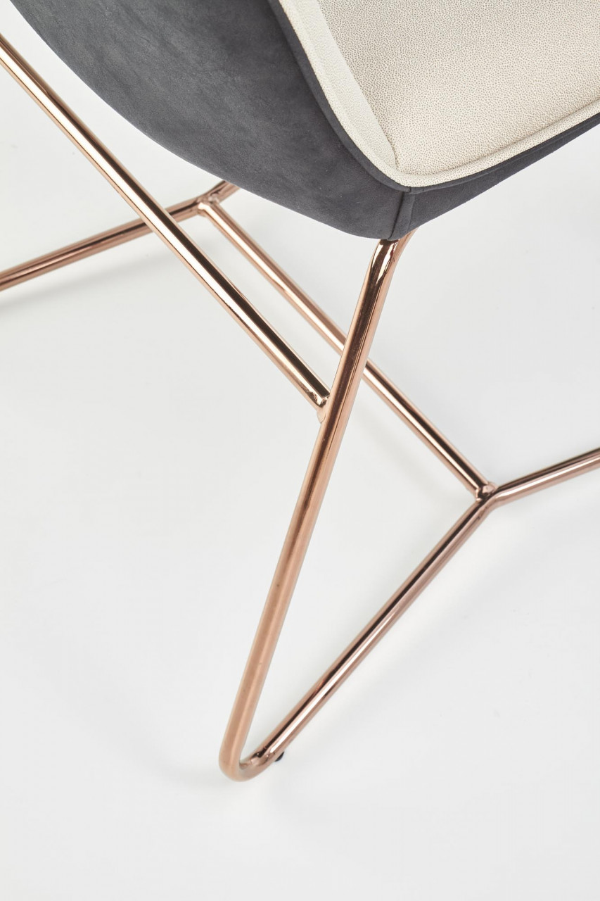 Poze Scaun K390 piele ecologica crem