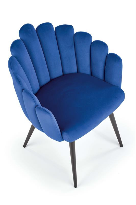 Poze Scaun K410 velvet bleumarin – H85