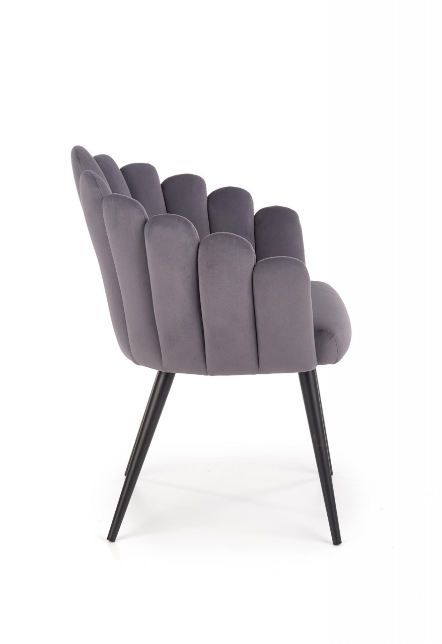 Poze Scaun K410 velvet gri