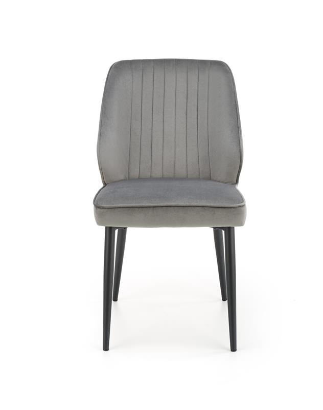 Poze Scaun K432 Velvet Gri – l48 x A57 x H85 cm