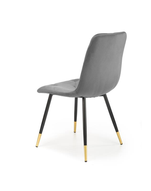 Poze Scaun K438 Velvet Gri – l45 x A50 x h86 cm