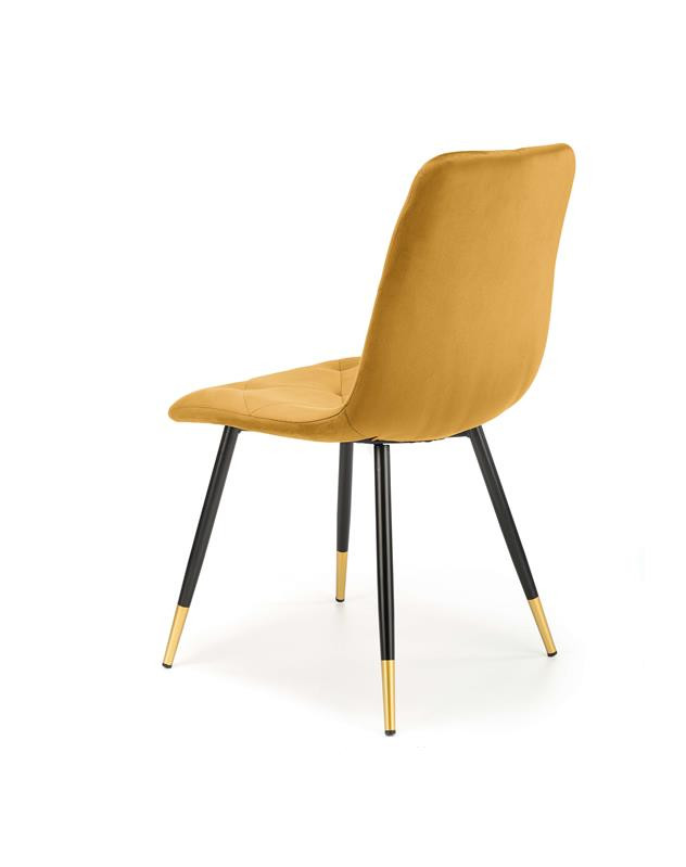 Poze Scaun K438 Velvet Mustariu – l45 x A50 x h86 cm