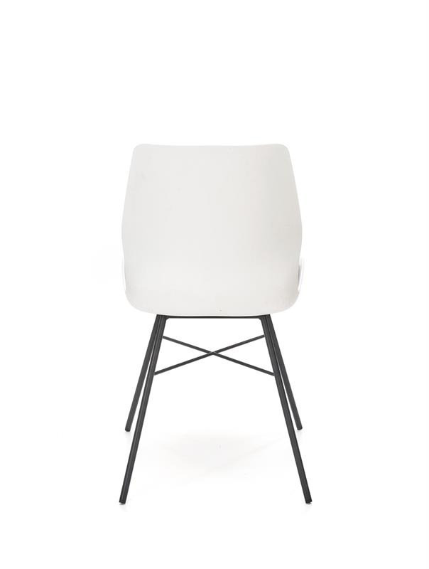 Poze Scaun K488 Alb / Gri - H86 cm