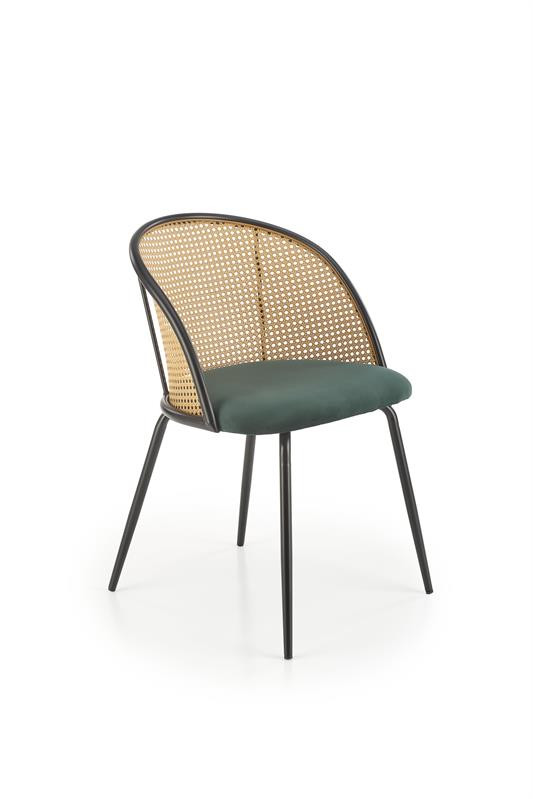 Scaun k508 ratan – velvet verde