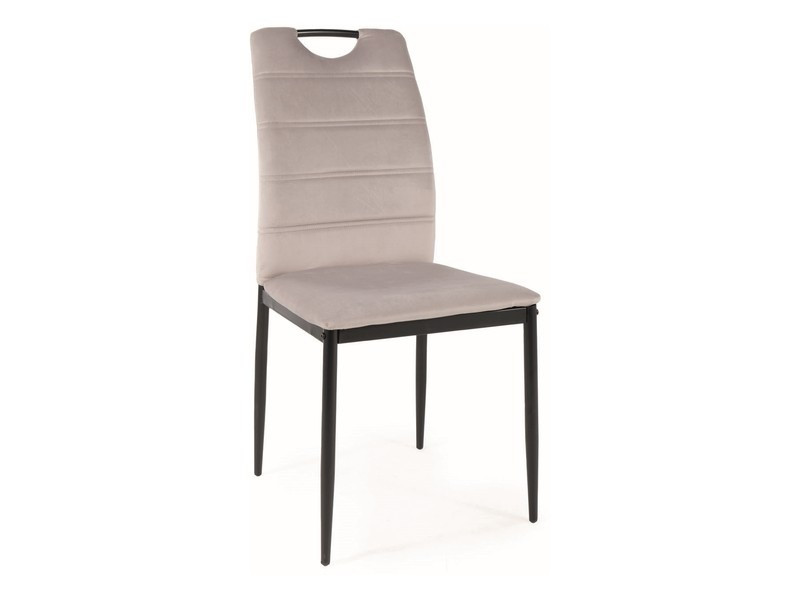 Poze Scaun Rip velvet gri deschis Blu03